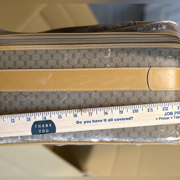 Vintage Gucci Boston Sherry Line GG Travel  Leather  suitcase - Picture 11 of 16